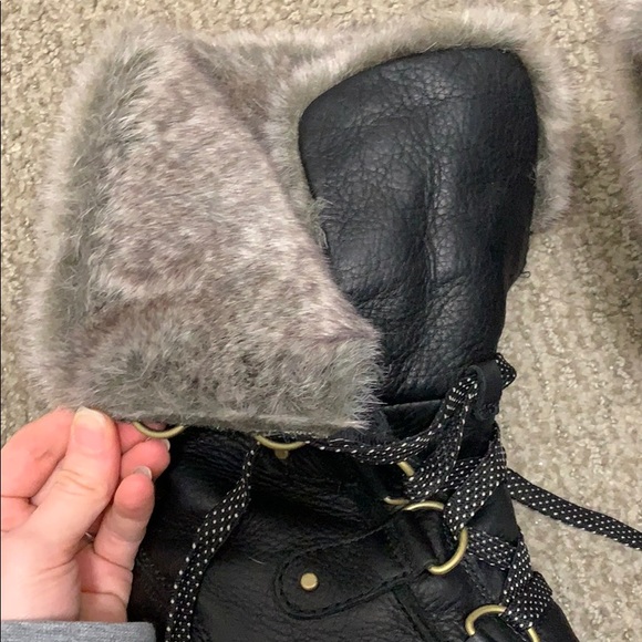 Sorel Emilie lace boots size 7.5 black - Picture 8 of 8